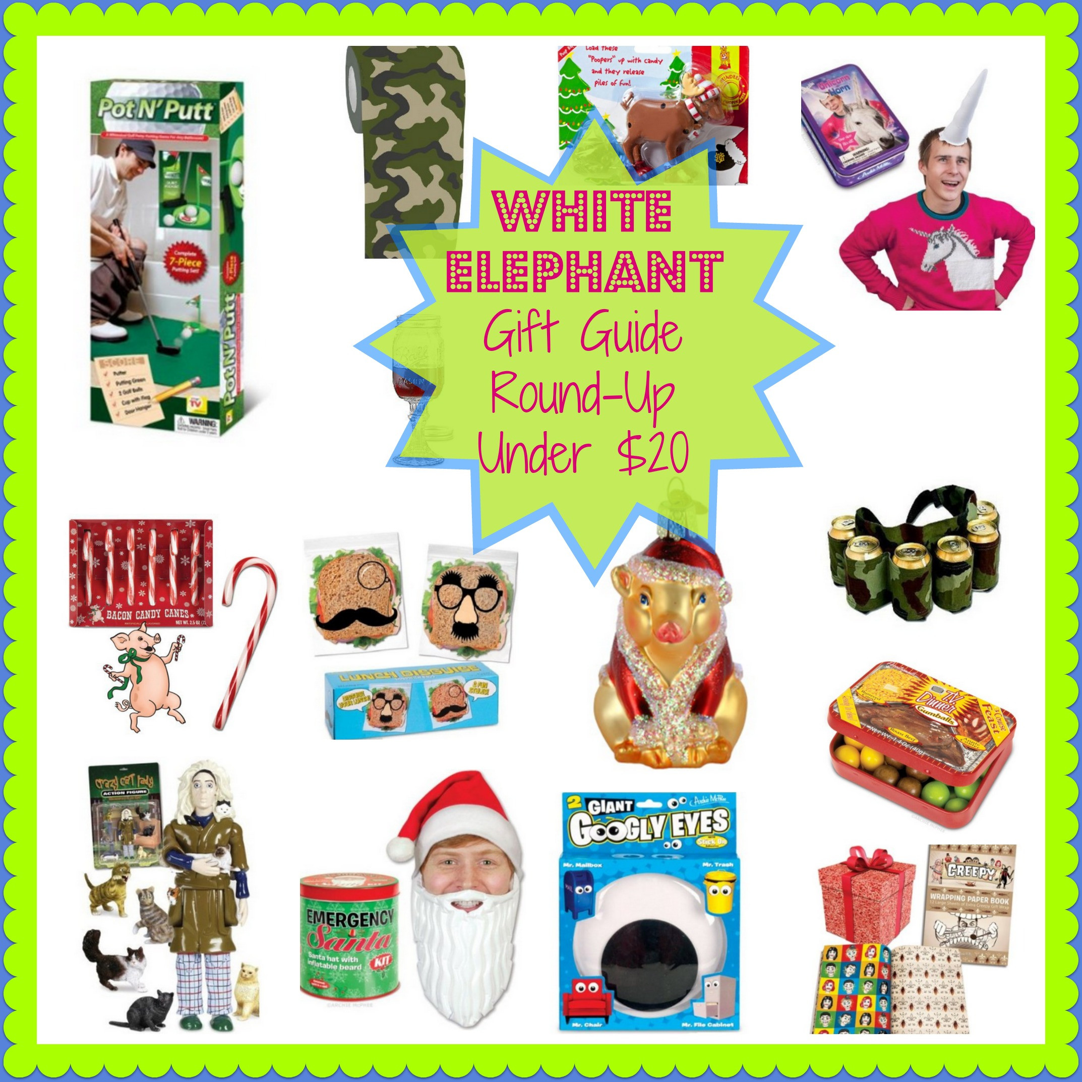 Best ideas about $20 White Elephant Gift Ideas
. Save or Pin White Elephant Gift Guide Round Up Under $20 Now.