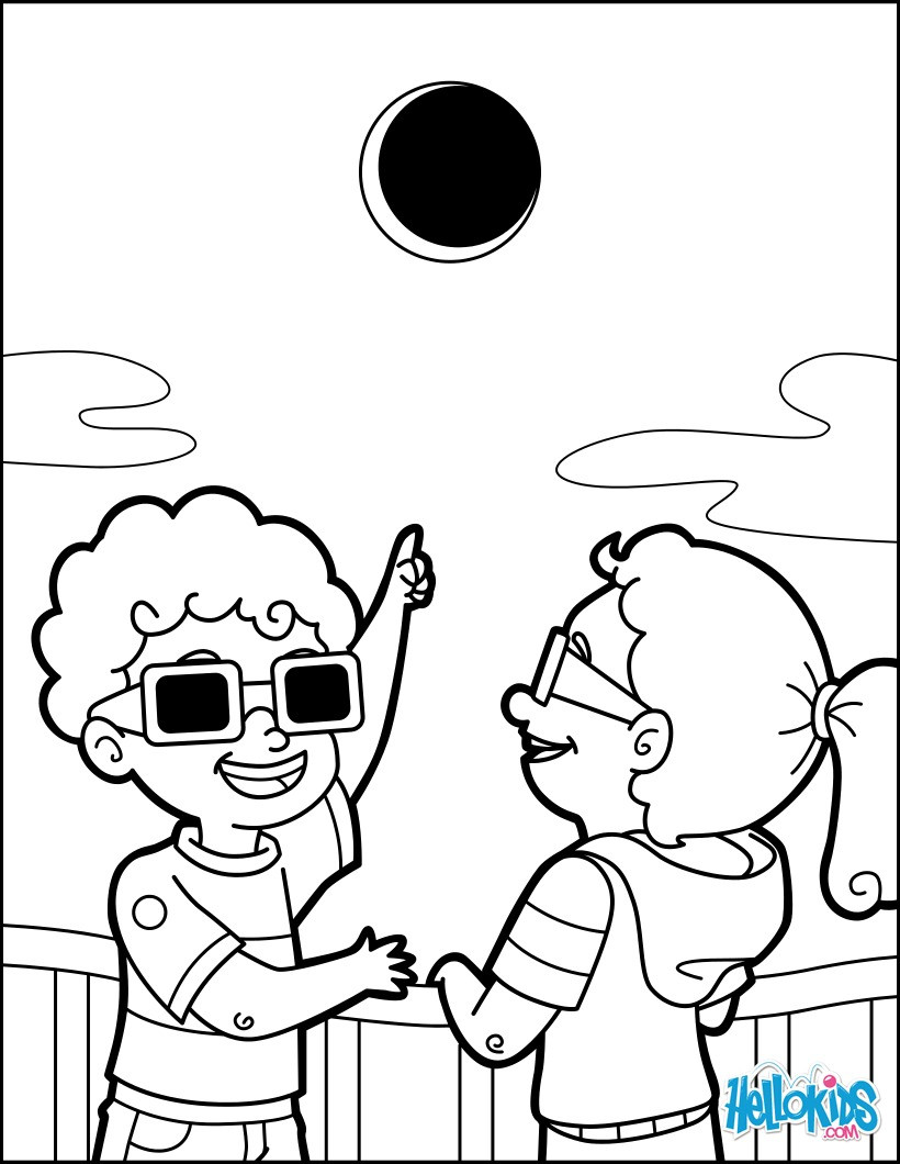 Best ideas about 2017 Eclipse Preschool Coloring Sheets
. Save or Pin Eclipse coloring pages Hellokids Now.