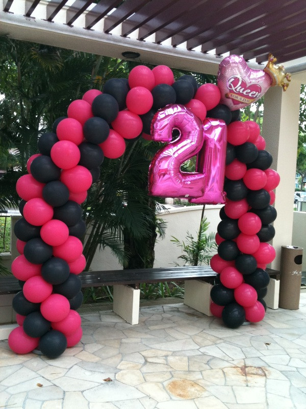 Best ideas about 21 Birthday Decorations
. Save or Pin 21st Birthday party Balloon Ideas – BalloonParty – Blog Now.