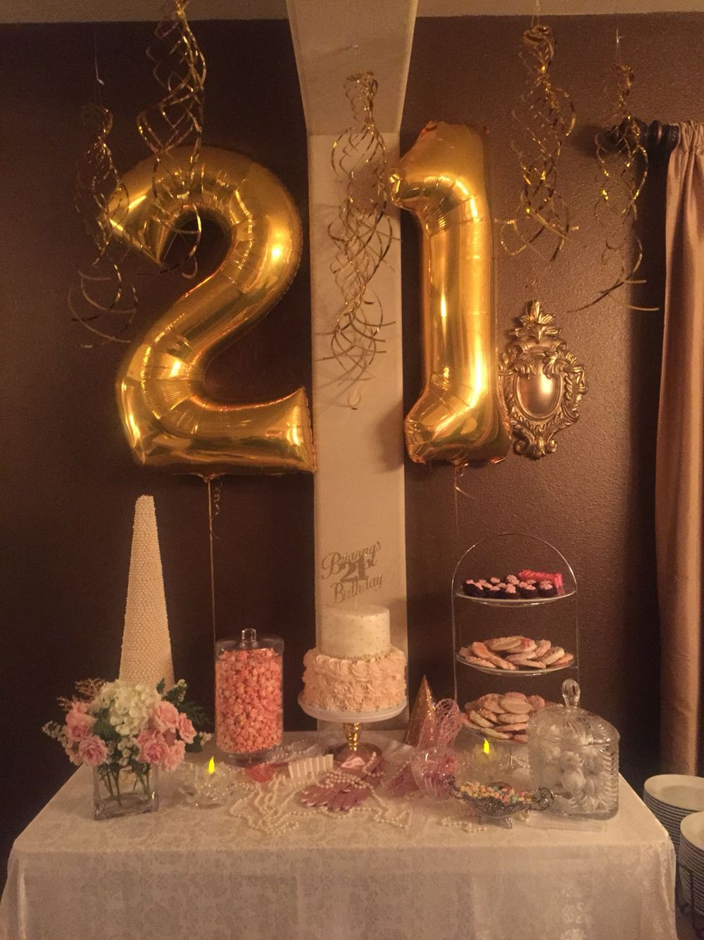 Best ideas about 21 St Birthday Party Supplies
. Save or Pin Pink and Gold 21st Birthday Celebration Now.