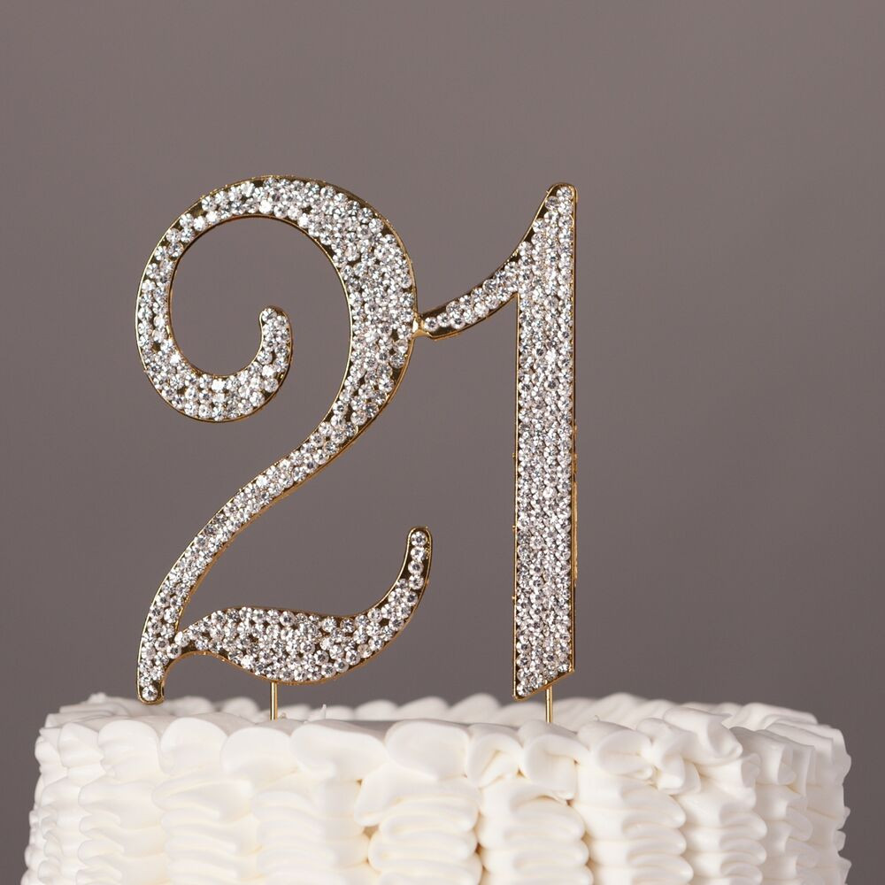 Best ideas about 21st Birthday Cake Toppers
. Save or Pin 21 Cake Topper 21st Birthday Gold Number Party Decoration Now.