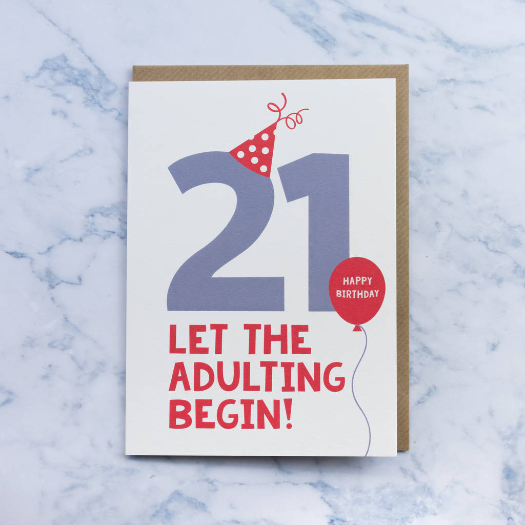Best ideas about 21st Birthday Card
. Save or Pin fun 21st birthday card by paperpaper Now.