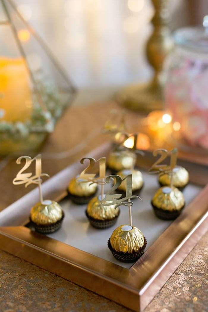 Best ideas about 21st Birthday Decorations For Her
. Save or Pin Kara s Party Ideas Elegant 21st Birthday Party Now.