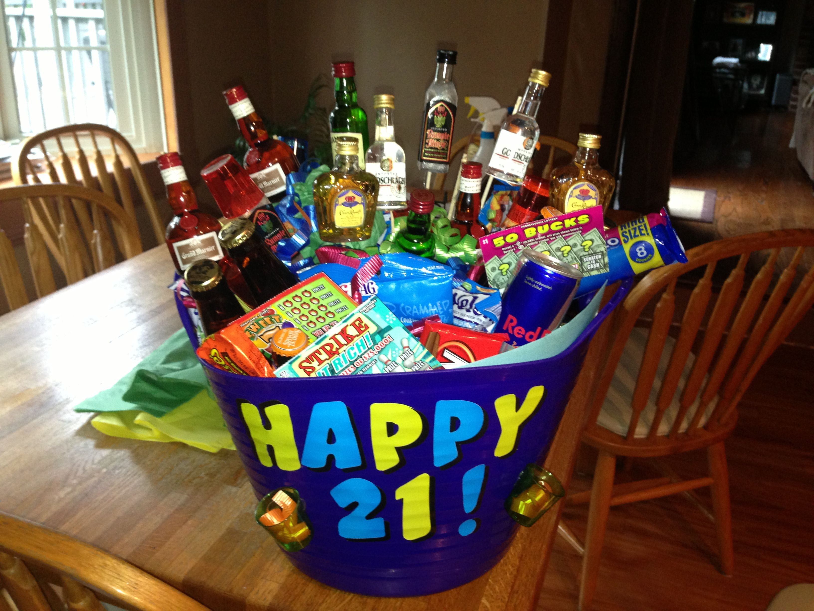 Best ideas about 21st Birthday Gifts For Girlfriend
. Save or Pin 21st birthday basket for boyfriend Crafty Now.