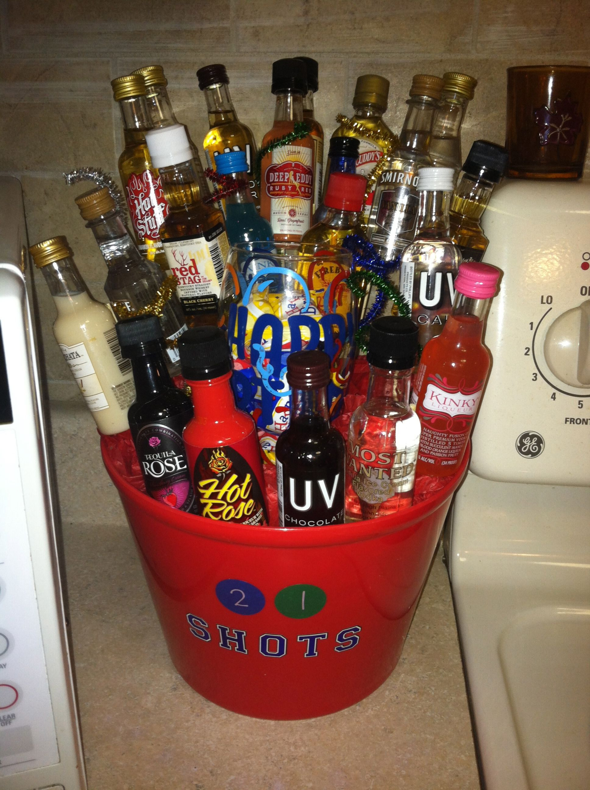 Best ideas about 21st Birthday Ideas For Him
. Save or Pin Gift basket for my brothers 21st birthday My DIY Now.