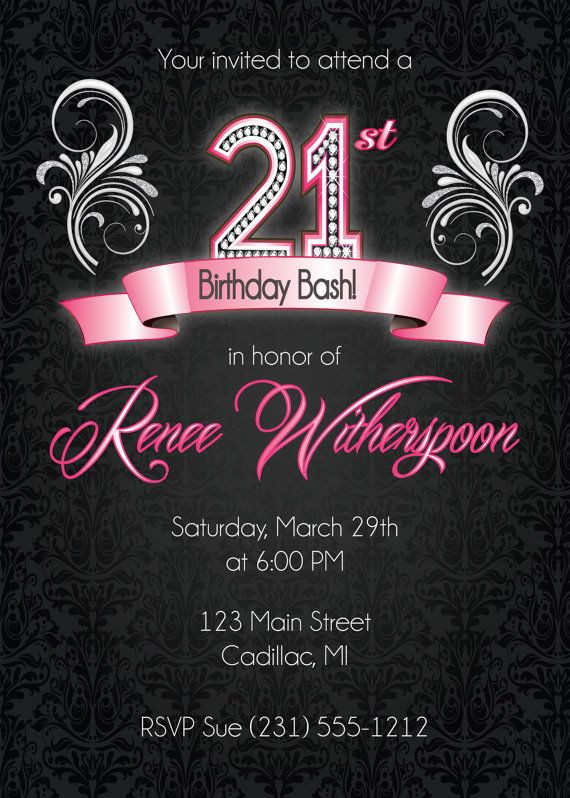 Best ideas about 21st Birthday Invitations
. Save or Pin 21st Birthday Invitation 21st Birthday Party Invitation Now.