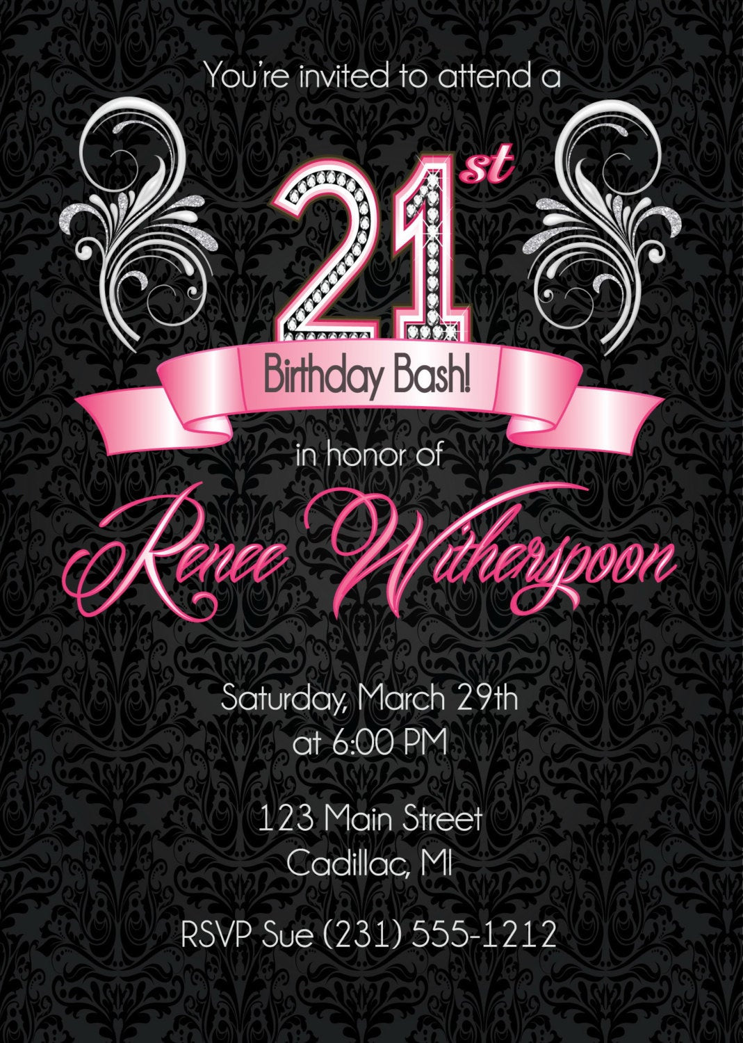 Best ideas about 21st Birthday Invitations
. Save or Pin 21st Birthday Invitation 21st Birthday Party Invitation Now.