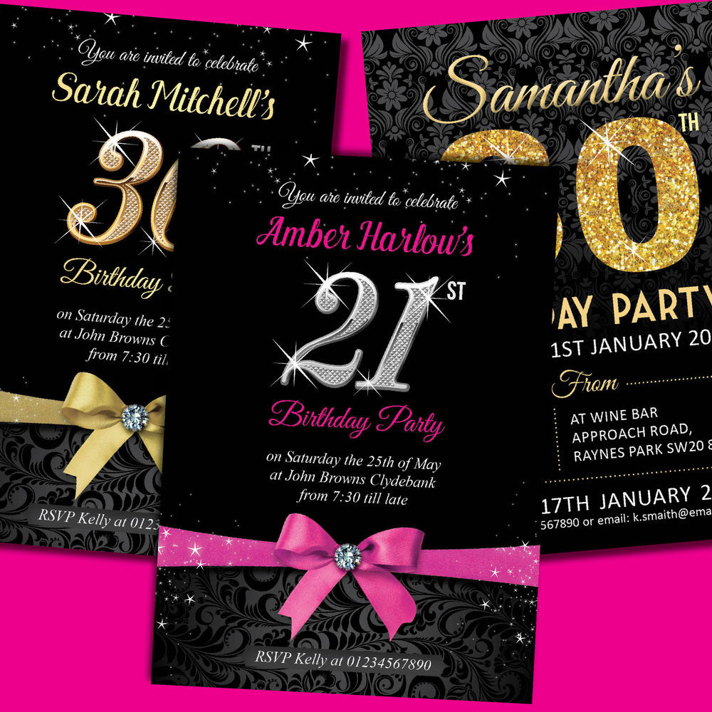 Best ideas about 21st Birthday Invitations
. Save or Pin Personalised Birthday Invitations Party Invites 18th Now.