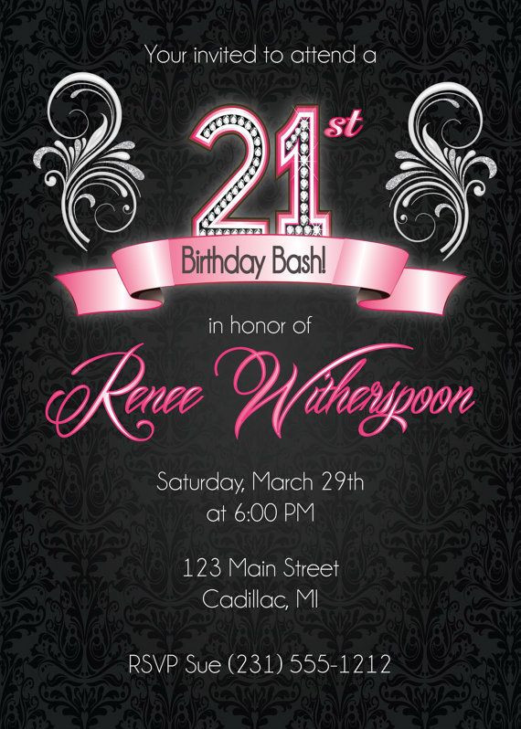 Best ideas about 21st Birthday Party Invitations
. Save or Pin 21st Birthday Invitation 21st Birthday Party Invitation Now.