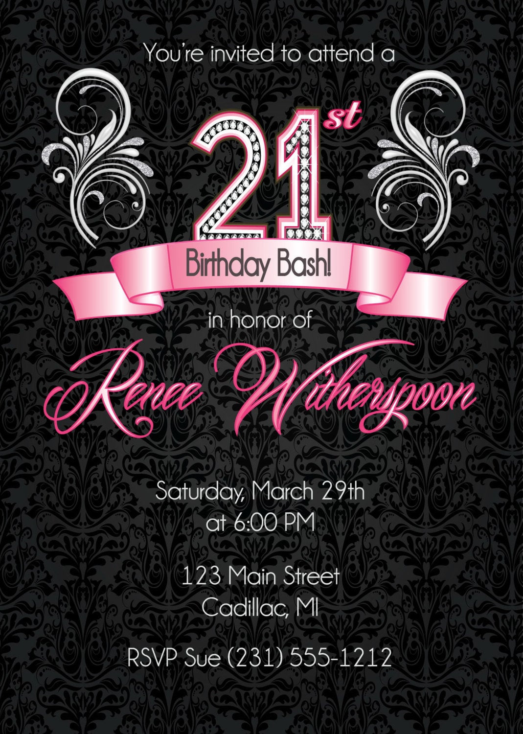 Best ideas about 21st Birthday Party Invitations
. Save or Pin 21st Birthday Invitation 21st Birthday Party Invitation Now.