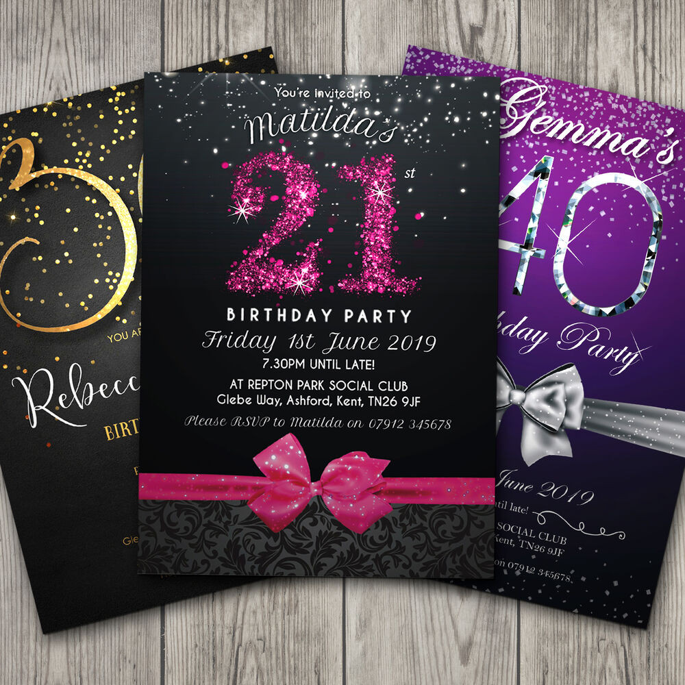 Best ideas about 21st Birthday Party Invitations
. Save or Pin Birthday Invitations Personalised Party Invites 18th 21st Now.