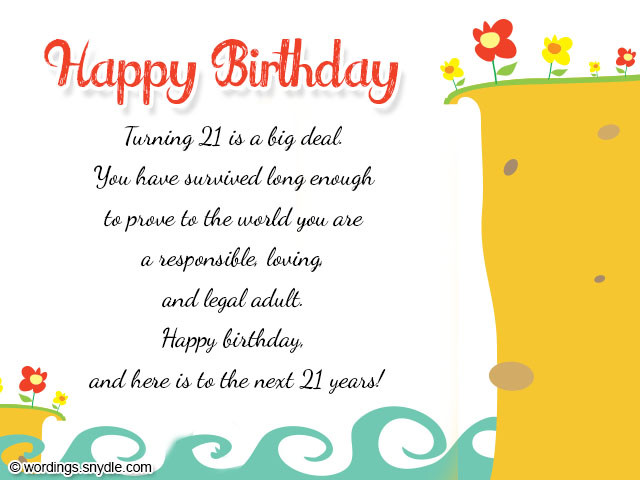 Best ideas about 21st Birthday Wishes For Daughter
. Save or Pin 21st Birthday Wishes Messages and 21st Birthday Card Now.
