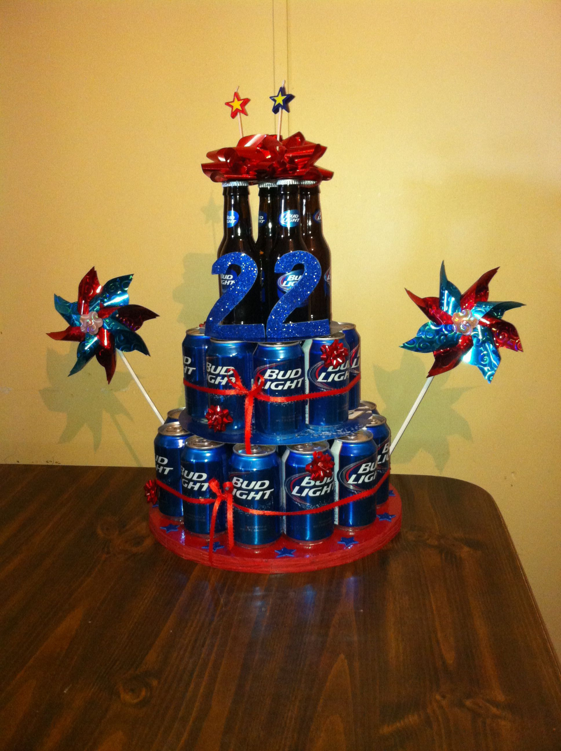 Best ideas about 22nd Birthday Ideas
. Save or Pin 22nd birthday beer cake for my boyfriend so cute & so Now.