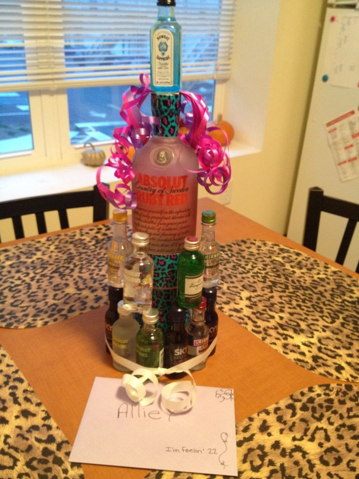 Best ideas about 22nd Birthday Ideas
. Save or Pin Alcohol Nipper cake for a friends birthday We did this Now.
