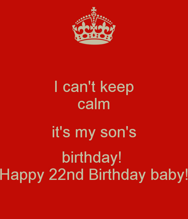 Best ideas about 22nd Birthday Quotes
. Save or Pin Happy 22nd Birthday Son Quotes QuotesGram Now.