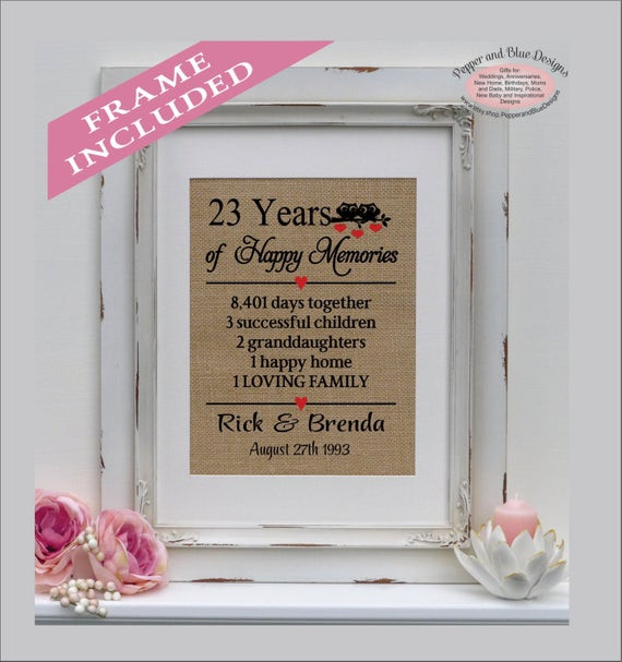 Best ideas about 23Rd Anniversary Gift Ideas
. Save or Pin 23rd wedding anniversary 23 years married 23 years to her Now.