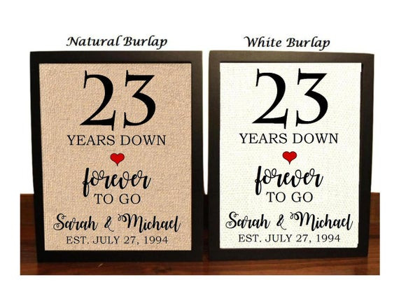 Best ideas about 23Rd Anniversary Gift Ideas
. Save or Pin 23rd Anniversary Gift 23rd Wedding Anniversary Gift Gift Now.