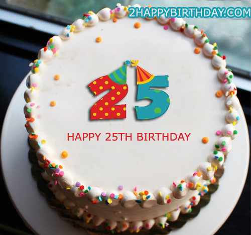 Best ideas about 25 Birthday Cake
. Save or Pin 25th Birthday Cake With Name Editor 2HappyBirthday Now.