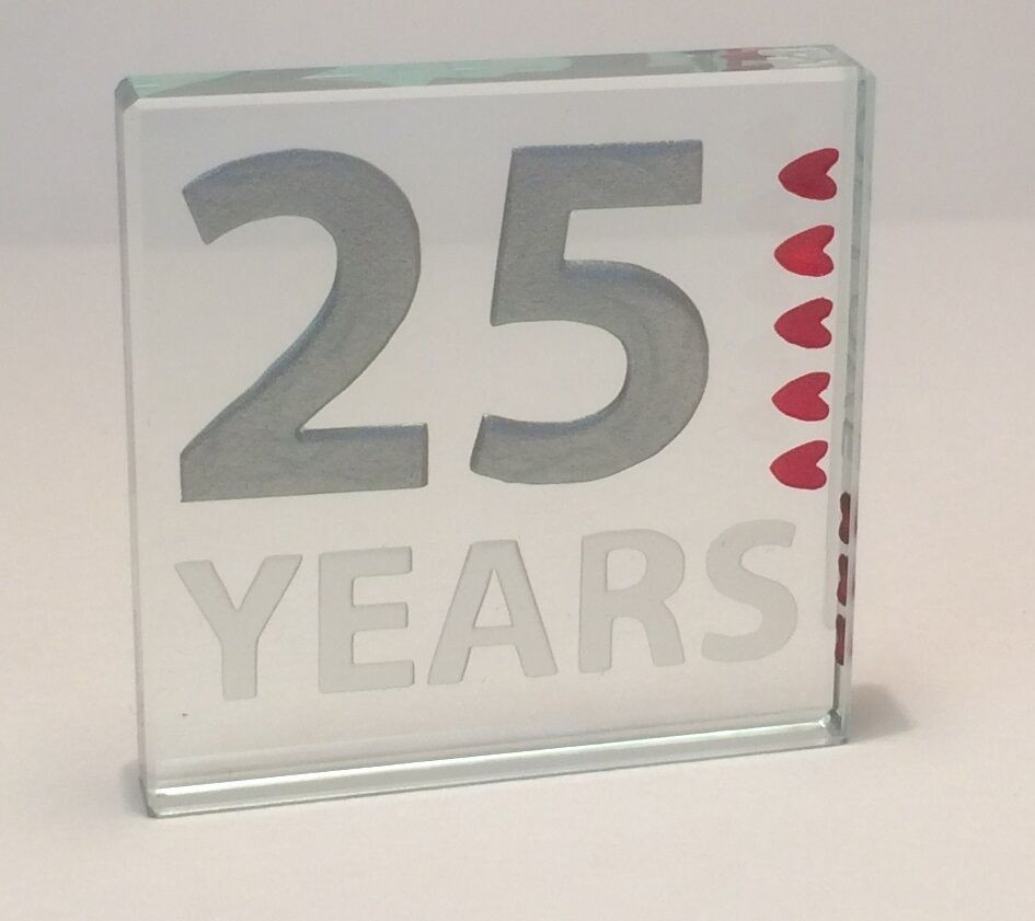 Best ideas about 25 Year Anniversary Gift Ideas
. Save or Pin 25th Silver Wedding Anniversary Spaceform 25 Years of love Now.