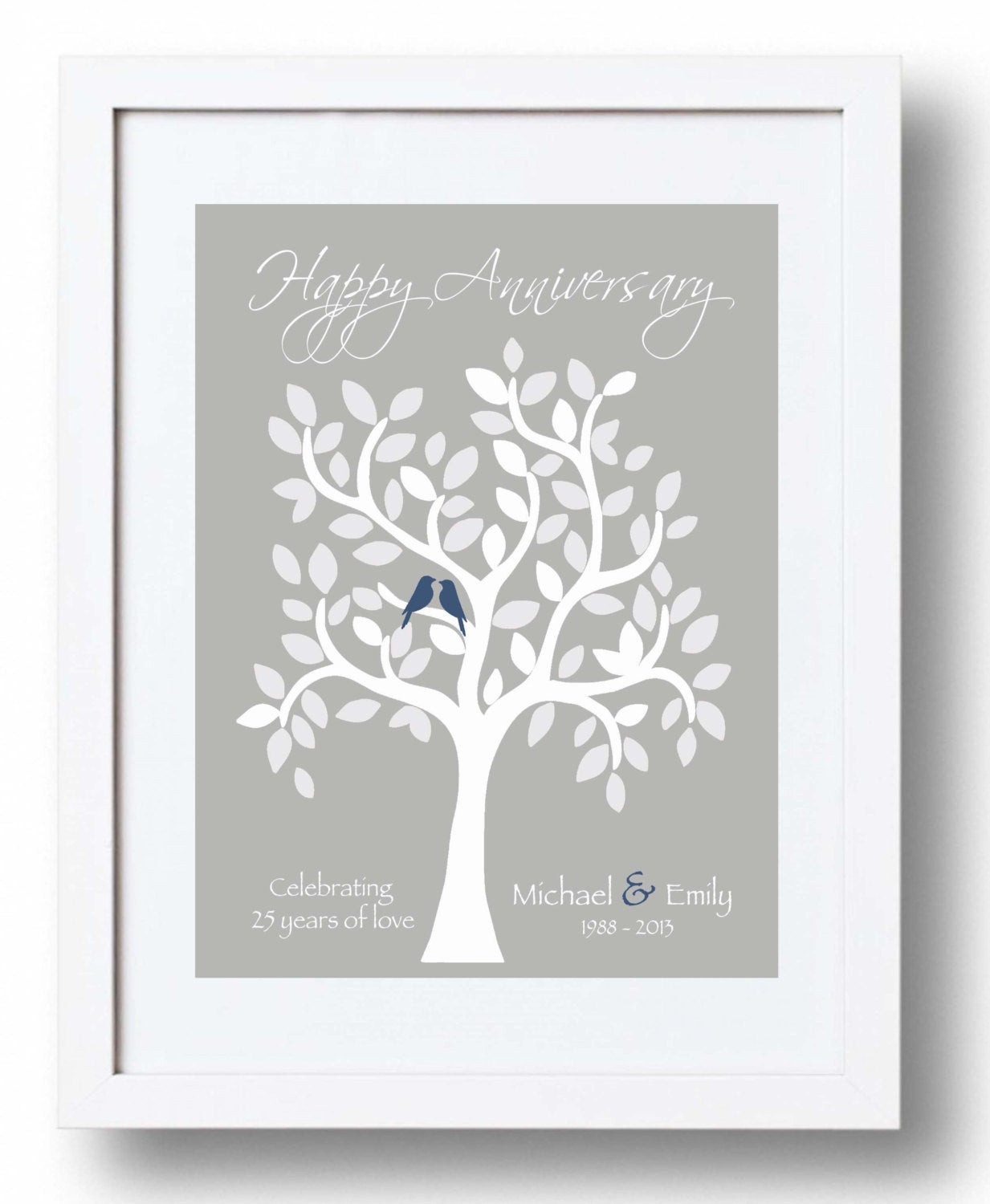 Best ideas about 25Th Anniversary Gift Ideas
. Save or Pin 25th Anniversary Gift for Parents 25th Silver Anniversary Now.