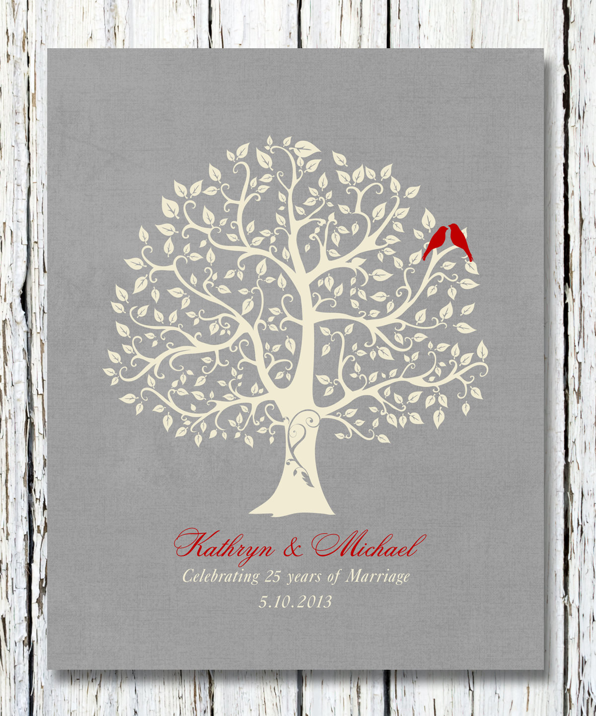 Best ideas about 25Th Anniversary Gift Ideas For Couple
. Save or Pin 25th Silver Wedding Anniversary Tree Gift Anniversary t Now.