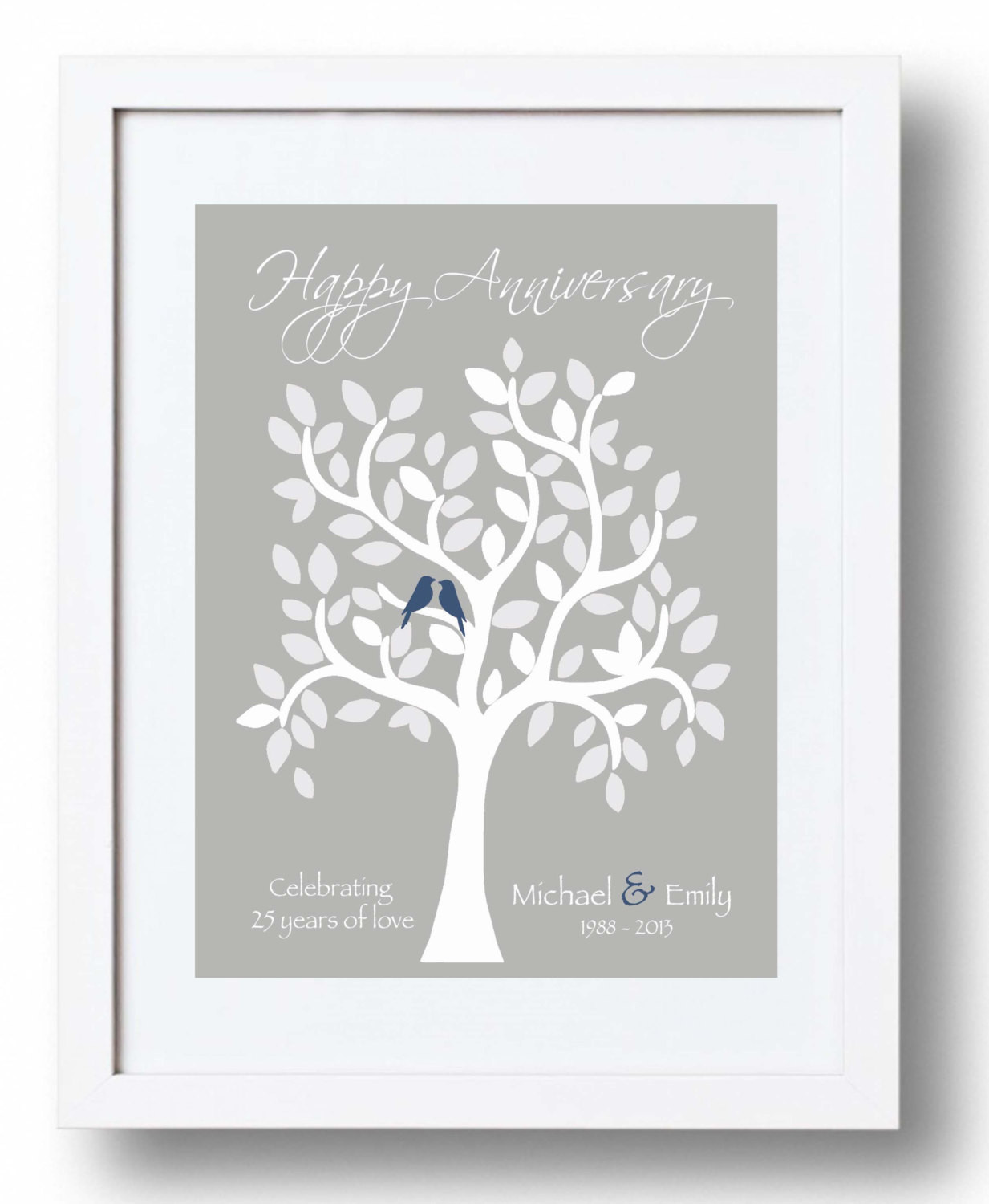 Best ideas about 25Th Anniversary Gift Ideas For Couple
. Save or Pin 25th Anniversary Gift for Parents 25th Silver Anniversary Now.
