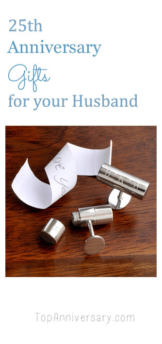Best ideas about 25Th Anniversary Gift Ideas For Husband
. Save or Pin 25th Anniversary Gift Ideas For Your Husband Now.