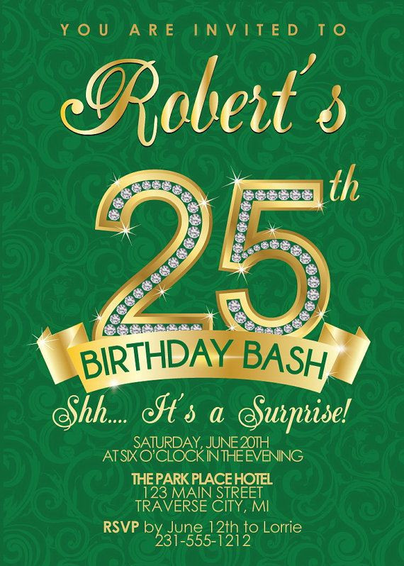 Best ideas about 25th Birthday Invitations
. Save or Pin Silver Age 25th Birthday Invitations – FREE Printable Now.