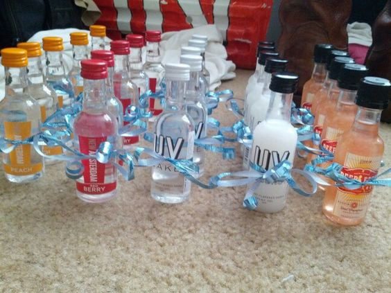 Best ideas about 25th Birthday Party Decorations
. Save or Pin 25th Birthday party favors A variety of flavored vodkas Now.