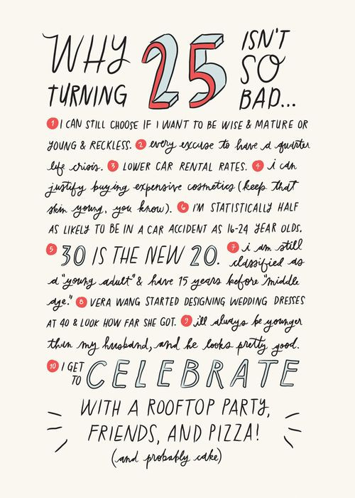 Best ideas about 25th Birthday Quotes
. Save or Pin 25 Isn t So Bad thingsthatmakemesmile Now.