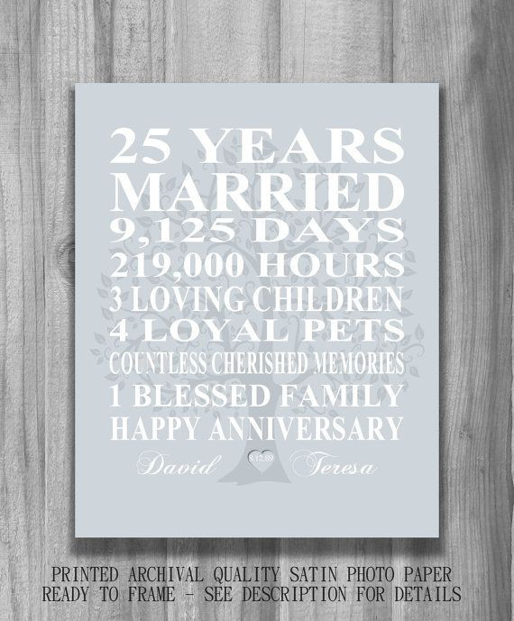 Best ideas about 25Th Wedding Anniversary Gift Ideas For Couples
. Save or Pin 25 best ideas about 25th Anniversary Gifts on Pinterest Now.