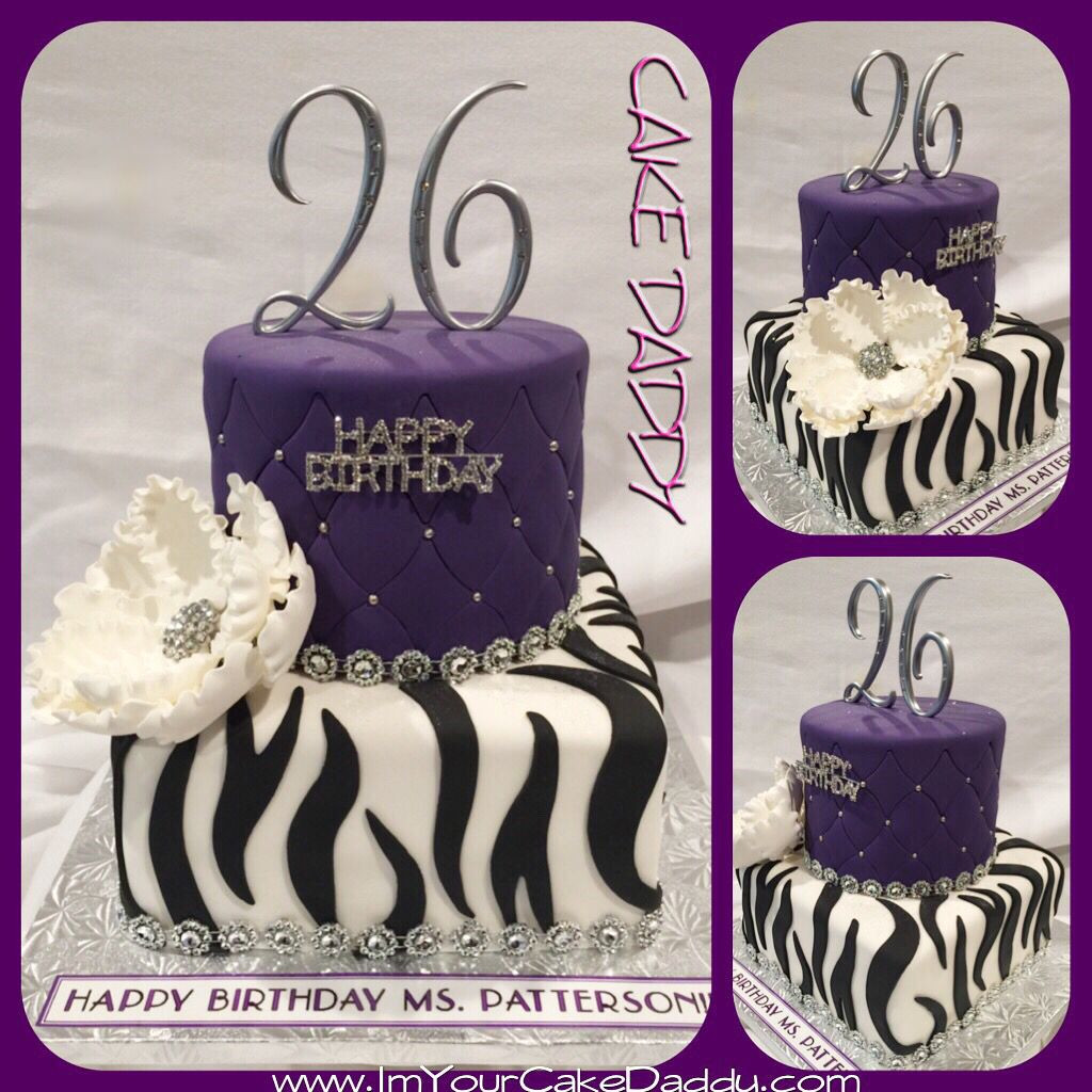 Best ideas about 26 Birthday Cake
. Save or Pin Custom 26th zebra and pillow print birthday cake Now.