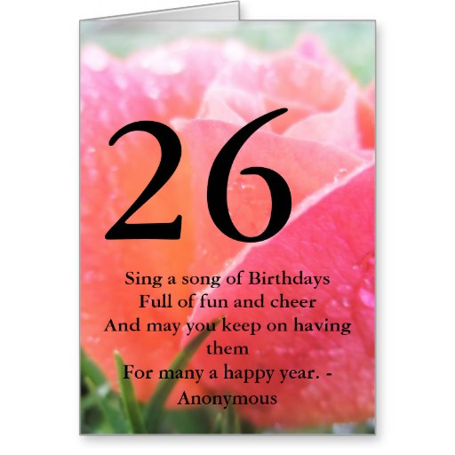 Best ideas about 26th Birthday Quotes
. Save or Pin 26 Birthday Quotes QuotesGram Now.
