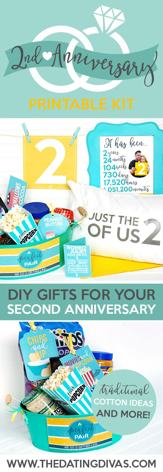 Best ideas about 2Nd Anniversary Gift Ideas
. Save or Pin Second anniversary t Second anniversary and Now.