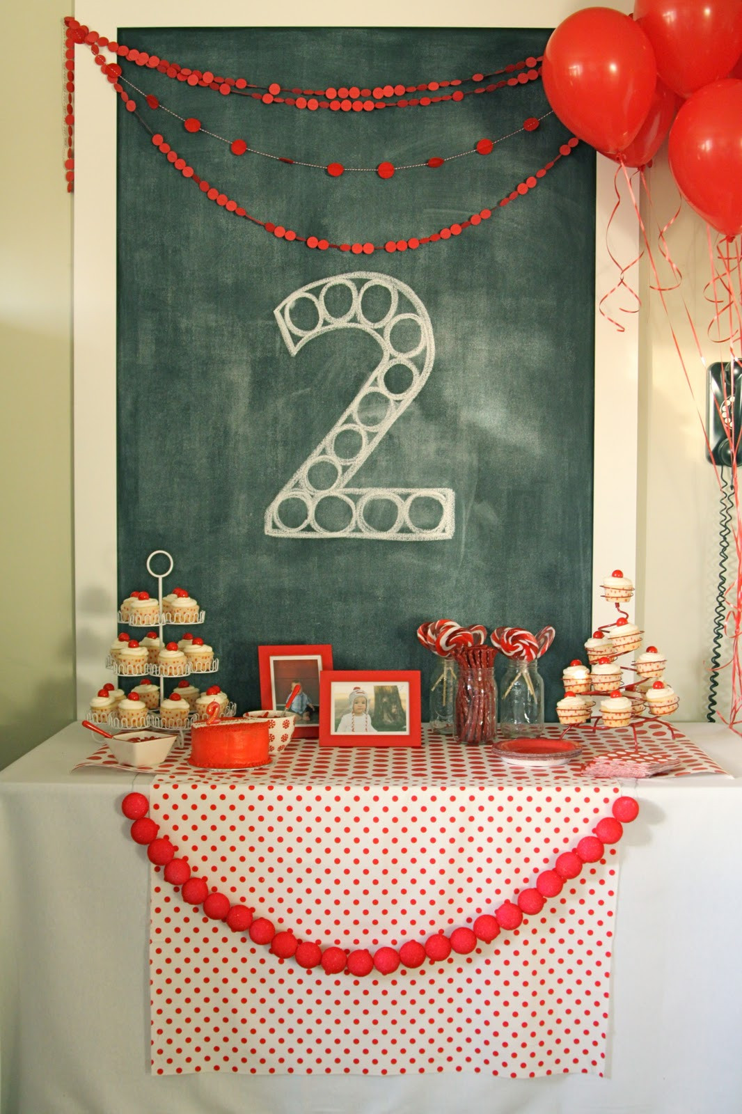 Best ideas about 2nd Birthday Decorations
. Save or Pin red ball party levi’s second birthday The Macs Now.