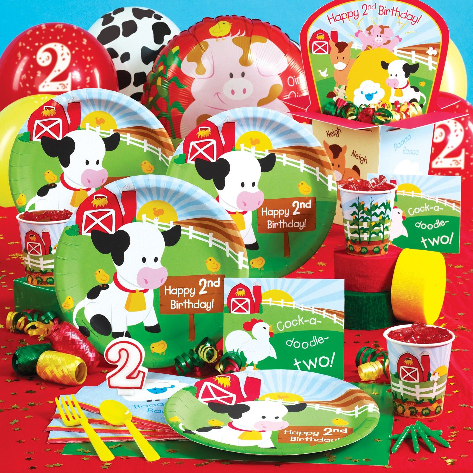 Best ideas about 2Nd Birthday Gift Ideas
. Save or Pin Barnyard 2nd Birthday Party Pack For 8 Now.