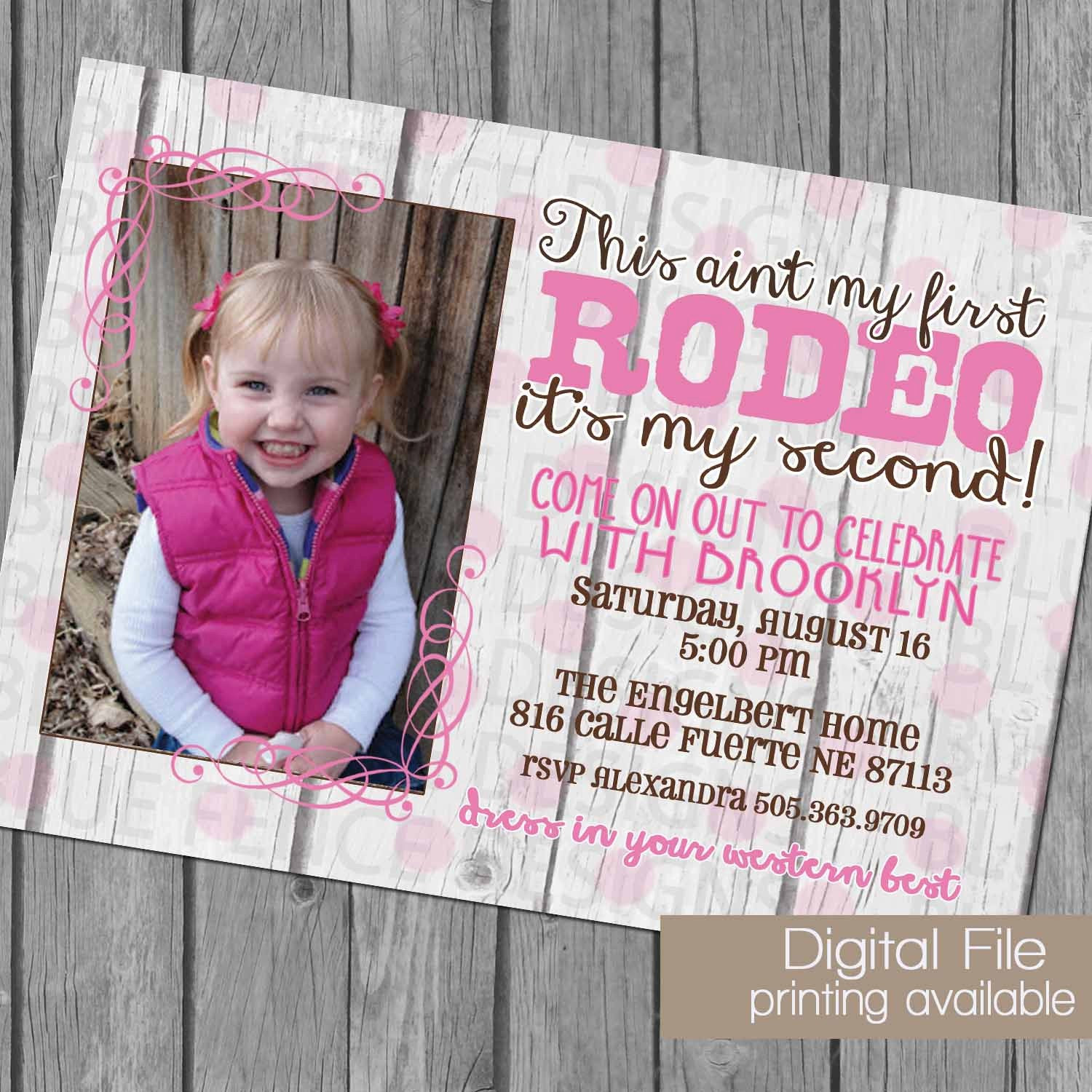 Best ideas about 2nd Birthday Invitations
. Save or Pin girl birthday party invitation second birthday invitation Now.