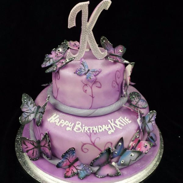 Best ideas about 2tier Birthday Cake
. Save or Pin 2 Tier Butterfly Birthday Cake – celticcakes Now.