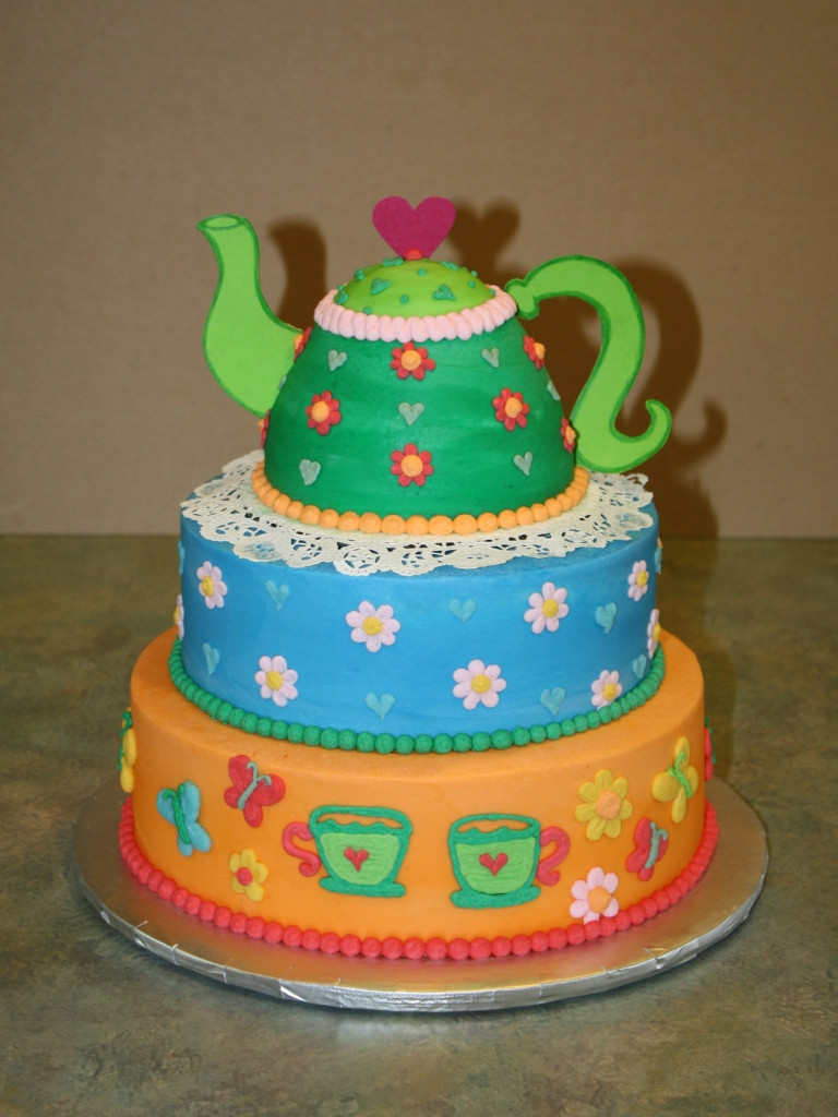 Best ideas about 3 Teir Birthday Cake
. Save or Pin Party Cakes 3 Tier Teapot Birthday Cake Now.