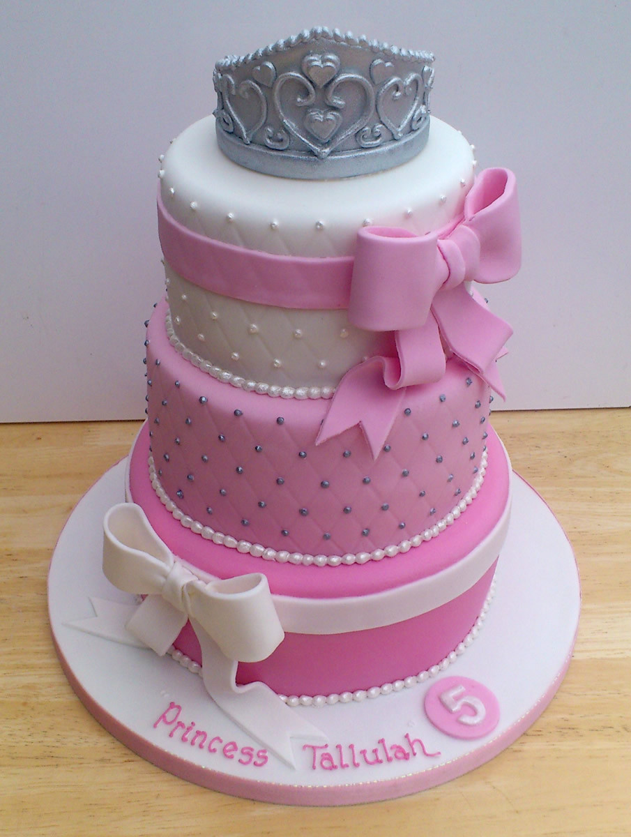 Best ideas about 3 Teir Birthday Cake
. Save or Pin Princess Tiara 3 Tier Pretty Birthday Cake Susie s Cakes Now.