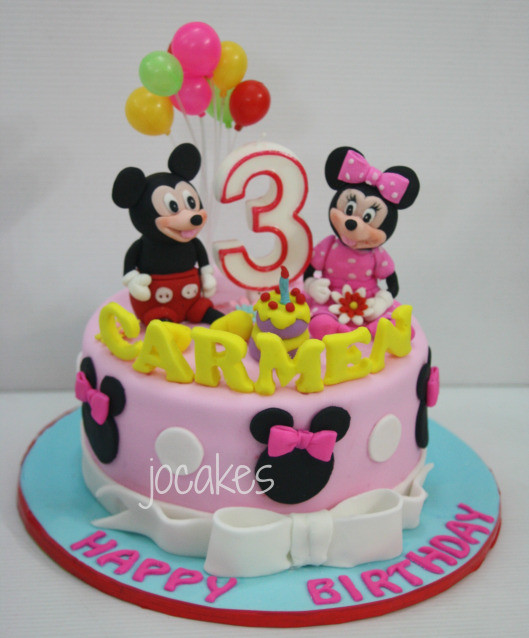 Best ideas about 3 Year Old Birthday Cake
. Save or Pin mickey and minnie cake Now.