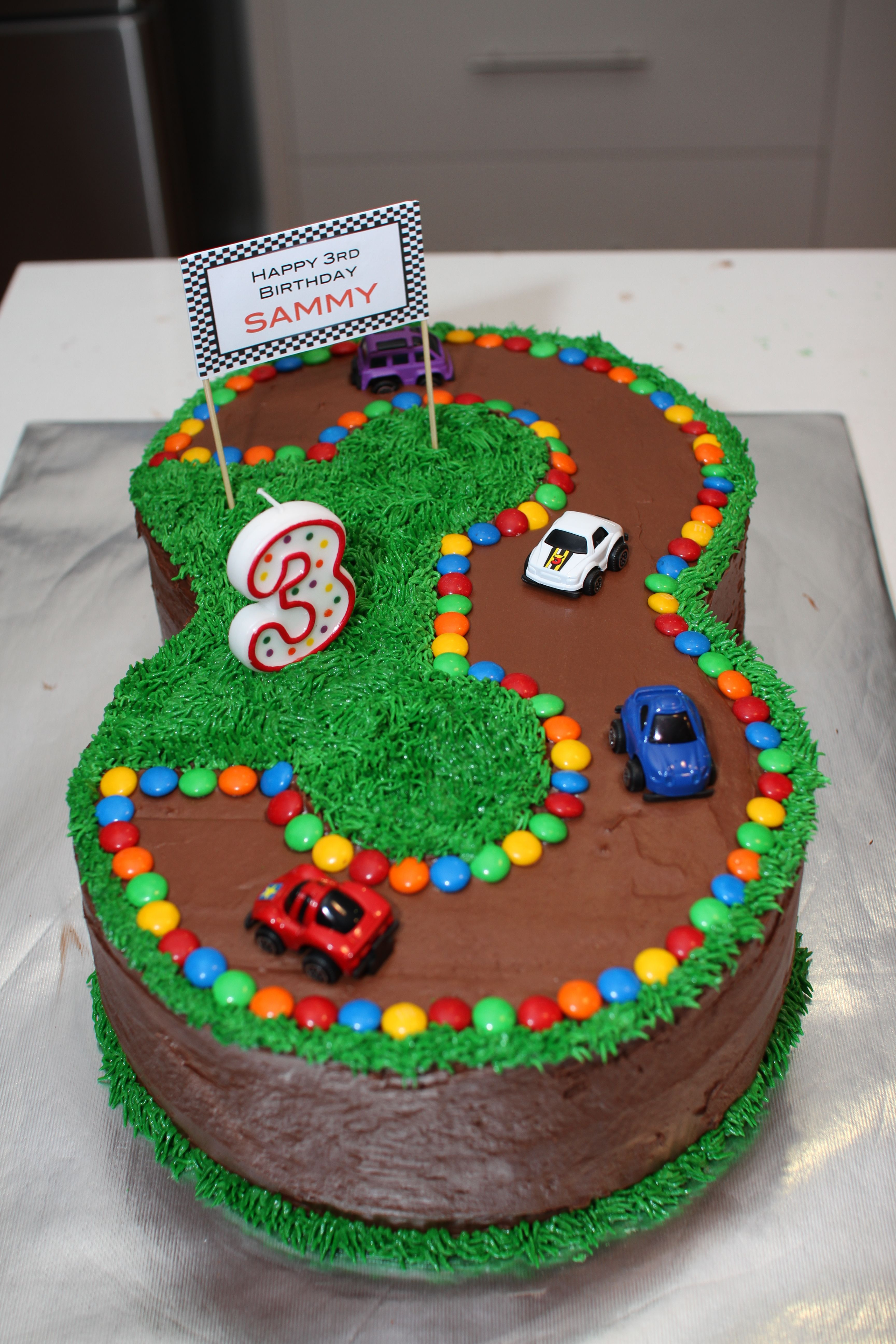Best ideas about 3 Year Old Birthday Cake
. Save or Pin No 3 Race Track Cake for 3rd Birthday … Now.
