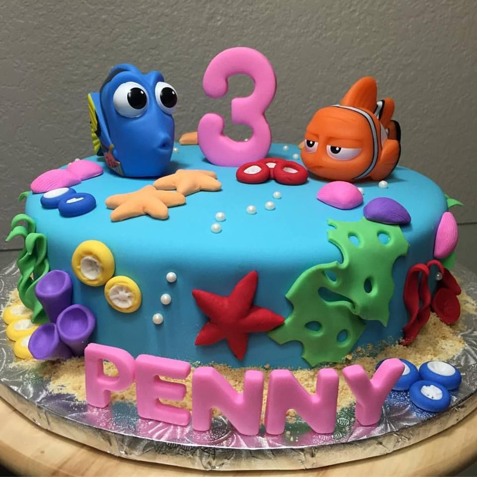 Best ideas about 3 Years Old Birthday Cake
. Save or Pin Nemo and Dorys Cake for a 3 year old girl We made the Now.