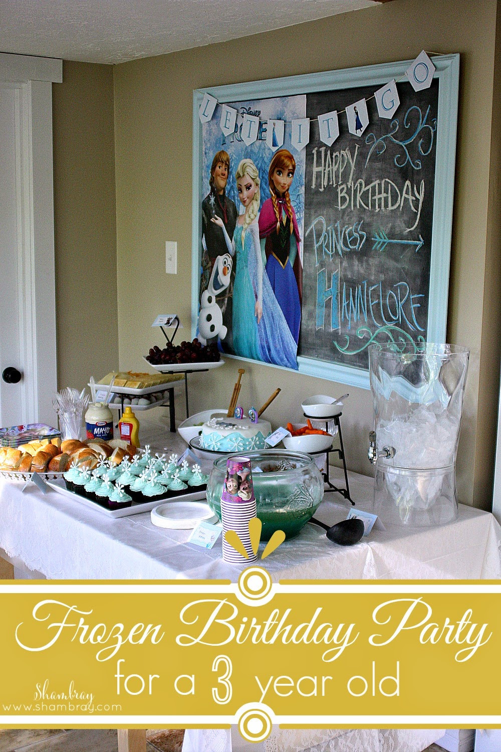Best ideas about 3 Yr Old Birthday Ideas
. Save or Pin Shambray A Frozen Birthday Party for a 3 year old Now.