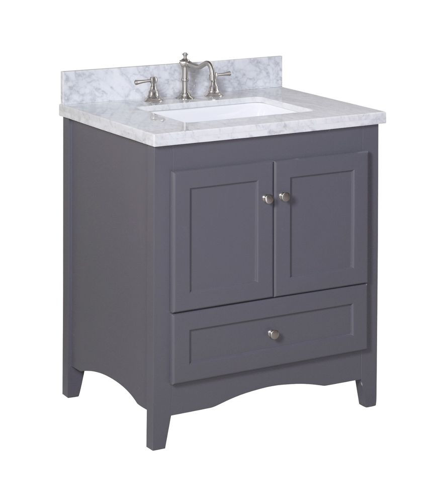 Best ideas about 30 Bathroom Vanity
. Save or Pin GRAY SHAKER 30" BATHROOM VANITY w CARRARA MARBLE TOP Now.