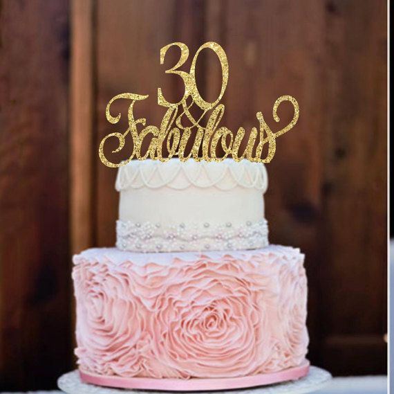 Best ideas about 30 Birthday Cake For Her
. Save or Pin 30th Birthday Cake Topper Birthday Cake Topper 30 Now.