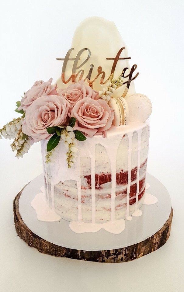 Best ideas about 30 Birthday Cake For.her
. Save or Pin 30th Birthday Cake topper reads thirty in 2019 Now.