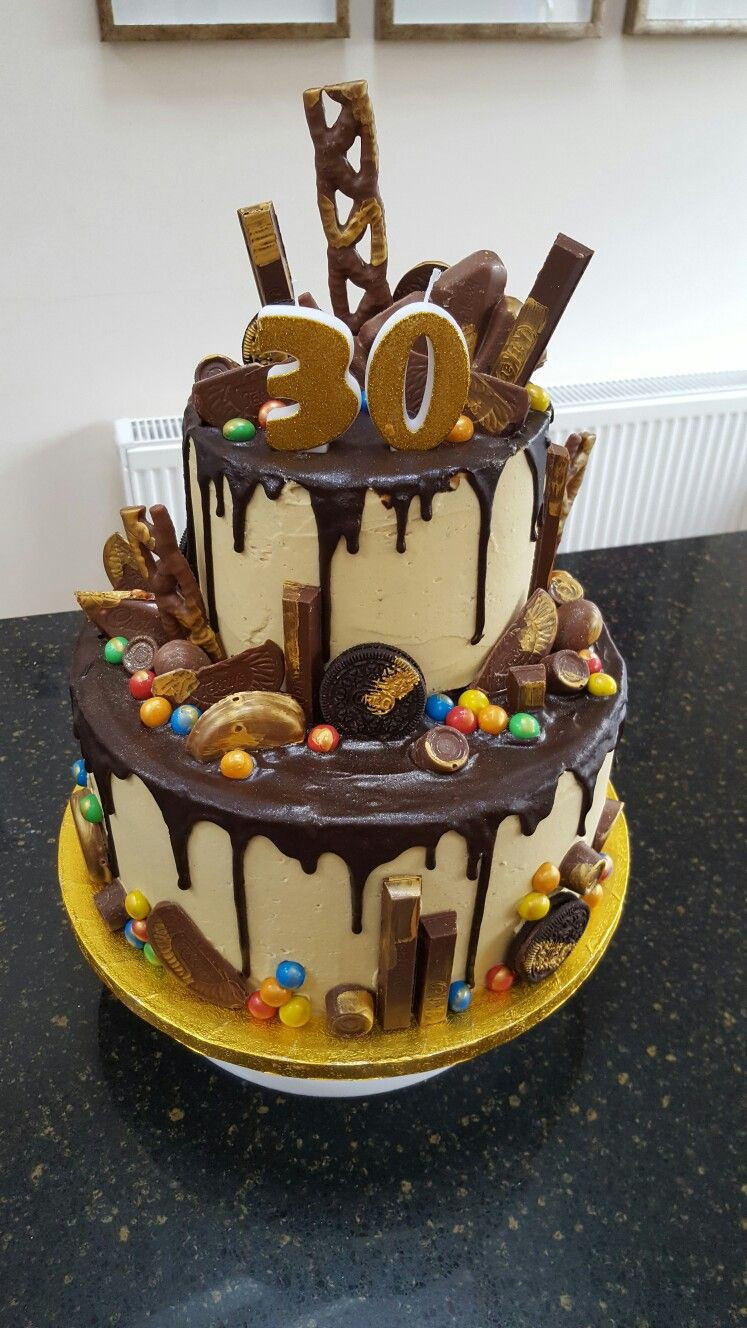 Best ideas about 30 Birthday Cake
. Save or Pin Two tier chocolate drip 30th birthday cake Now.