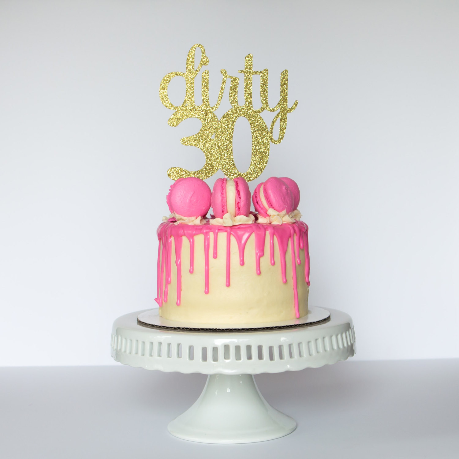 Best ideas about 30 Birthday Cake
. Save or Pin Dirty 30 glitter Cake Topper 30th Birthday Now.