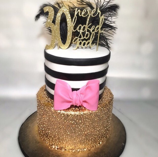 Best ideas about 30 Birthday Cake Topper
. Save or Pin Gold 30th birthday Cake Topper 30 never looked so good Now.